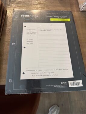 Oxford FocusNotes Note-Taking System -